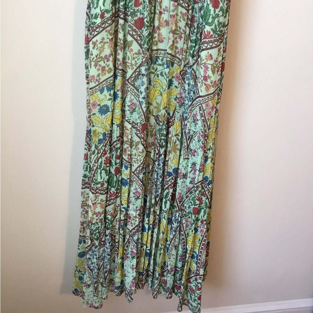 Anthropologie Somerset Halter Maxi Green Floral with Pockets Dress NWT - Picture 5 of 7
